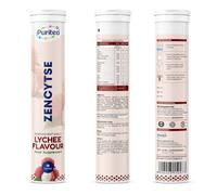Hot Bargains Zencytse Effervescent Tablets - 30 Count | Lychee Flavour | Cellular Energy, Antioxidant, Immune Support, Muscle Strength & Body Detox Supplement (One Size, Lychee)