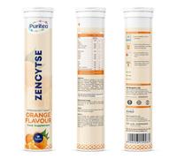 Hot Bargains Zencytse Effervescent Tablets - 30 Count | Orange Flavour | Cellular Energy, Antioxidant, Immune Support, Muscle Strength & Body Detox Supplement (One Size, Orange)