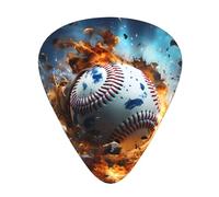 Hot Baseball Printed pick set - 12 pieces, thin, medium and thick guitar picks, suitable for guitar, bass, electric guitar and ukulele