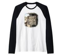 Hot Bath Old West Raglan Baseball Tee