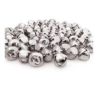 Hot Bear Colorful Jingle Bells 1-Inch/ 25mm, 100-Pack, Gold/Silver (Silver)