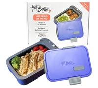Hot Bento Food Warmer Lunch Box - Easy to Use, Rechargeable, Portable Food Heater for People On The Go, Enjoy A Warm Meal in Just 15 Minutes, Safe Electric Lunch Box for Adults and Kids - Very Peri
