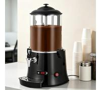 Hot Beverage Dispenser with Stirring and Warming Functions, 400W Commercial Hot Chocolate, Milk & Drink Warmer, 5/10L, 30-90°C, 110/220V