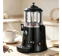 Hot Beverage Dispenser with Stirring and Warming Functions, 400W Commercial Hot Chocolate, Milk & Drink Warmer, 5/10L, 30-90°C, 110/220V