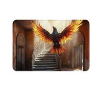 Hot bird transformation illustration pattern Unique Customized Doormat - Front Door Mat for Indoor & Outdoor Use - Personalized Welcome Mat with Durable Polyester Material and Non-Slip Bottom