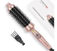 Hot Brushes for Hair Styling, 40 mm Heated Round Brush, Ionic Thermal Brush Create Shinier & Smoother Curls, Fast Heating, Dual Voltage, 60Mins Auto Shut Down, Gold