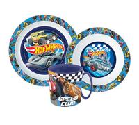 Hot Cartoon Character Dinner Tableware Set 3pcs Plate, Bowl & Mug, BPA Free re-usable Plastic Microwave Safe (Hot)