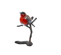 Hot Cast Solid Bronze Multi Patna Robin on Branch