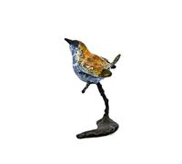 Hot Cast Solid Bronze Multi Patna Wren On Branch