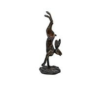 Hot Cast Solid Bronze Posing Hare