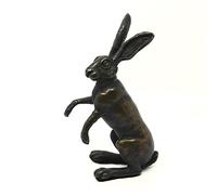Hot Cast Solid Bronze Seated Hare