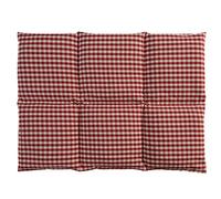 Hot Cherry Pit Pillow - Heating Pad and Cooling Bag - Cherry Stone - Microwavable (Cotton bio, red and White, 6 Chambers, 15.75 x 11.81 in)