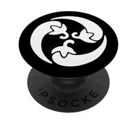 Hot Chili Pepper Crest - Spicy Chile Sauce Love Japanese Fan PopSockets Adhesive PopGrip