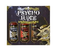 Hot Chilli Sauces Gift Box Set of 3 x 148ml - Extreme Ghost Pepper, 70 % Ghost Pepper, Chipotle Psycho Juice Brown 3 Pack
