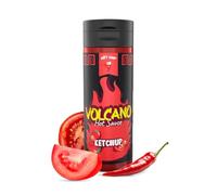 HOT-CHIP Volcano Sauce Chili Ketchup 270 ml - Extra hot with Naga Bhut Jolokia - Tomato-based, no additives - For burgers, meat, grilling, fries - Honest taste