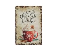 Hot Chocolate ,Christmas Hot Chocolate, Christmas Holiday Decor, Interesting home wall art decoration, personalization idea, vintage metal tin, bedroom decoration, stylish and simple office, ho