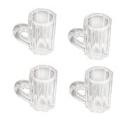 Hot Chocolate Cups Tiny Mini Shaped Beer Decoration(4 Pc) Mug Cup (B, One Size)