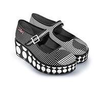 Hot Chocolate Design Chocolaticas Op Art Women's Mary Jane Platform Multicoloured HCD 41
