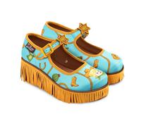 Hot Chocolate Design Chocolaticas Sheriff Women's Mary Jane Platform Multicoloured HCD 36, UK 4