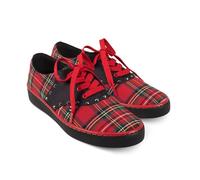 Hot Chocolate Design Unisex Everyday Sneakers, Rebel Tartan, 4.5 UK