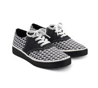 Hot Chocolate Design Women’s Sneakers - Artistic Printed Uppers, Lace-Up Style, Cushioned Removable Insole, Non-Marking Rubber Sole, Bone & Chic, 8 UK