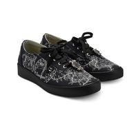 Hot Chocolate Design Women’s Sneakers - Artistic Printed Uppers, Lace-Up Style, Cushioned Removable Insole, Non-Marking Rubber Sole, Grimorio, 7 UK