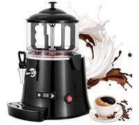 Hot Chocolate Dispenser Machine, 10L Beverage Dispenser with LED Display and Adjustable Thermostat 30-90℃ for Chocolate, Coffee, Milk Tea, and Juice