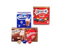 Hot Chocolate Dolce Gusto Compatible Pods - Milky Way, Galaxy, Maltesers, Celebrations - 32 Pods