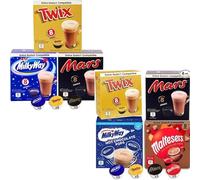 Hot Chocolate Dolce Gusto Compatible Pods - Twix, Milky Way, Mars, Maltesers - 56 Pods