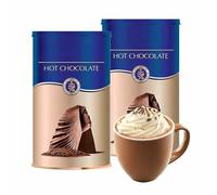 Hot Chocolate Drink Bundle - Pack of 2 x 300g Make Your Own Rich Velvet Hot Chocolate. Great for Christmas Stocking Fillers, Camping, Birthday Gifts for Women with Topline Card