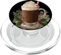 Hot Chocolate Drink Costume in Christmas Mistletoe Look PopSockets PopGrip for MagSafe