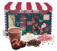 Hot Chocolate Gift Set - Hot Chocolate Station |Mini Marshmallows, Candy Canes, Choco Drops |Christmas Gifts For Kids |Stocking Fillers