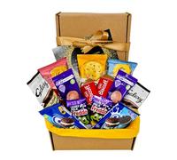 Hot Chocolate Gift Set with Border Biscuits, Hot Chocolate Sachets, Freddo Chocolate Bars, Chocolate Sandwich Snacks & Biscoff - Biscuits Gift Set - Stellar Six 'Just For You' Poem Included