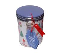 Hot Chocolate Gift Tin - Chocolate - Crushed Peppermint - Mini Marshmallows - White Chocolate Crumbs topping - Red Gift Tag - Great addition to a Hot Chocolate Station/Bar