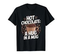 Hot Chocolate Lover Cocoa Drink Value Graphic T-Shirt, Men, Black, L