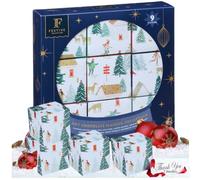 Hot Chocolate Selection Gift Set - 9x Assorted Cocoa Mix flavours of Gingerbread, Tofffee Salted Caramel Cookie Smores Toasted Mallows | Christmas Gifts for her women men 135g | Includes Thank You tag