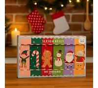Hot Chocolate Sleigh Bells Cracker Selection 6 Assorted Flavours with Non-Dairy Creamer Cocoa Drink Mix Christmas Drinks
