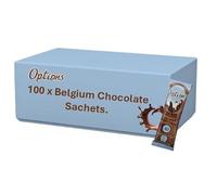 Hot Chocolate Sticks/Low calorie / 40 Calories Per serving / 100 Sachets per Box/Options Hot Chocolate/