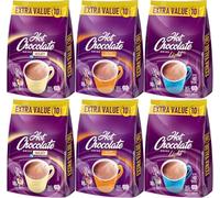 Hot Chocolate Variety Bundle With Mokate Milky 180g, Salted Caramel 180g & Light Hot Chocolate 110g 10 sachets each (6 Pack)
