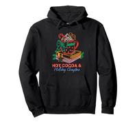 Hot Cocoa and Holiday Chapters Cozy Reading Christmas Design Pullover Hoodie