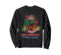 Hot Cocoa and Holiday Chapters Cozy Reading Christmas Design Sweatshirt