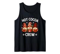Hot Cocoa Crew Christmas Gnomes Funny Matching Family Xmas Tank Top