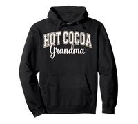 Hot Cocoa Grandma Chocolate Lover Varsity Letters Pullover Hoodie