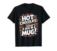 Hot Cocoa Hot Chocolate Drink Value Graphic T-Shirt, Men, Black, XL