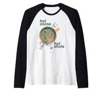 Hot Cocoa & Hot Shots Tennis Holiday Raglan Baseball Tee