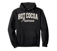 Hot Cocoa Meemaw Chocolate Lover Varsity Letters Pullover Hoodie