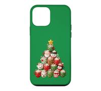 Hot Cocoa Mugs Christmas Tree Cute Holiday Character Stack Case for iPhone 12 mini