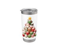 Hot Cocoa Mugs Christmas Tree Cute Holiday Character Stack Stainless Steel Insulated Tumbler