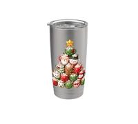 Hot Cocoa Mugs Christmas Tree Cute Holiday Character Stack Stainless Steel Insulated Tumbler