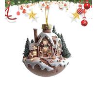 Hot Cocoa Theme Pendant - Fall Resistant Christmas Hot Cocoa Ornaments | Multi Scene Acrylic Christmas Snow Houses | Hot Chocolate Mug Christmas Ornaments for Festive Celebrations